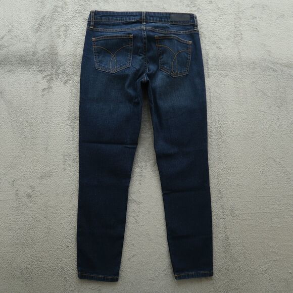 Calvin Klein Jeans Women's Size 6 Blue Low-Rise Ankle Legging Denim 26.5" Inseam - Picture 12 of 16